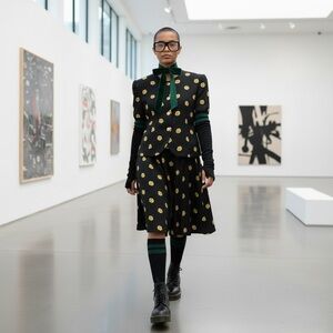 Maggy London Vintage Silk Skirt Suit Set 90s Floral Old Money Mob Wife Petites